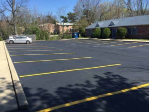 restriping a parking lot - parking lot striping - Quick Lot